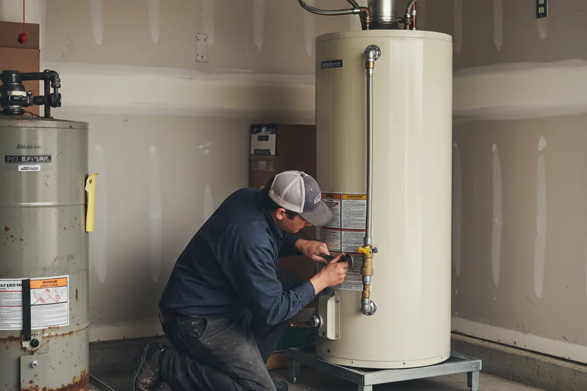 Water heater and shutoff valve replacement in Rutherford